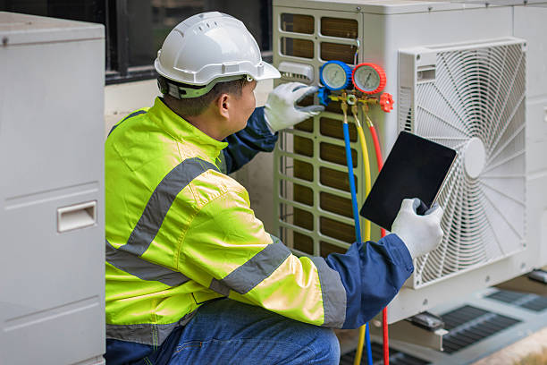 Professional Hvac technician working in East Dennis, MA